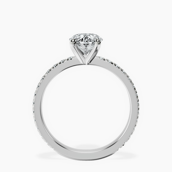 Platinum Emily Eternity Lab Diamond Ring side right image one