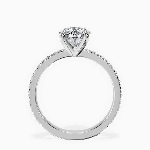 Platinum Emily Eternity Lab Diamond Ring side right image one