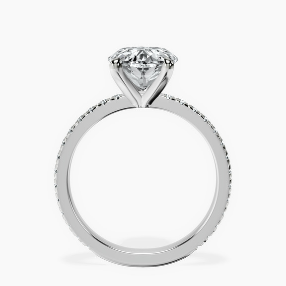 Platinum Emily Eternity Lab Diamond Ring side right image one