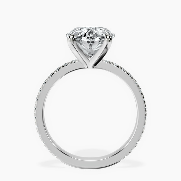 Platinum Emily Eternity Lab Diamond Ring side right image one