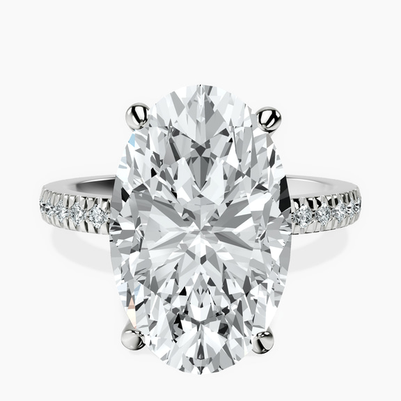 Platinum Emily Eternity Lab Diamond Ring front image