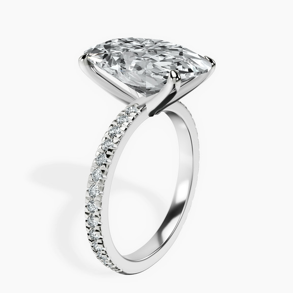 Platinum Emily Eternity Lab Diamond Ring standing product image one