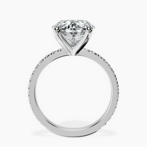 Platinum Emily Eternity Lab Diamond Ring side right image one