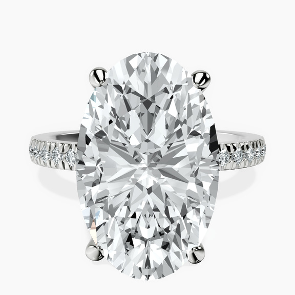 Platinum Emily Eternity Lab Diamond Ring front image