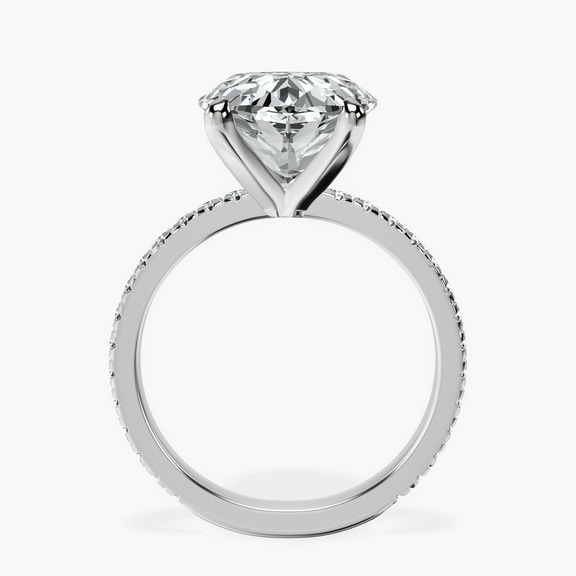 Platinum Emily Eternity Lab Diamond Ring side right image one