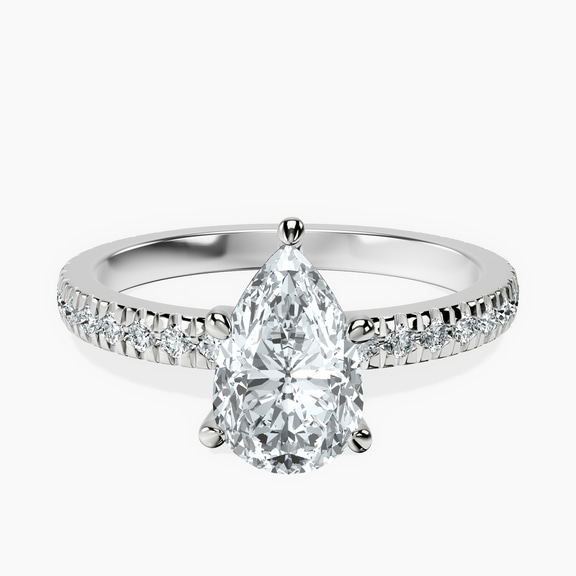 Platinum Emily Eternity Lab Diamond Ring front image
