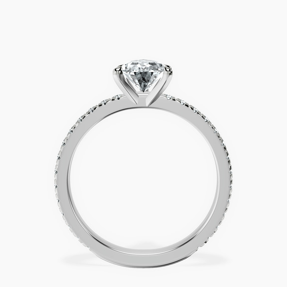 Platinum Emily Eternity Lab Diamond Ring side right image one