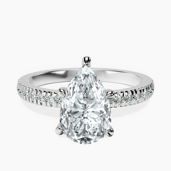 Platinum Emily Eternity Lab Diamond Ring front image