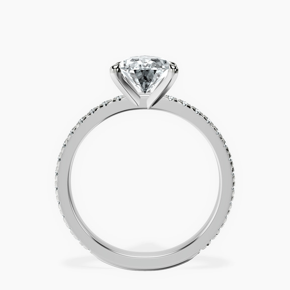 Platinum Emily Eternity Lab Diamond Ring side right image one