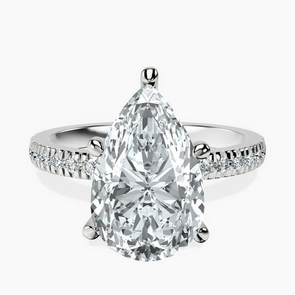 Platinum Emily Eternity Lab Diamond Ring front image