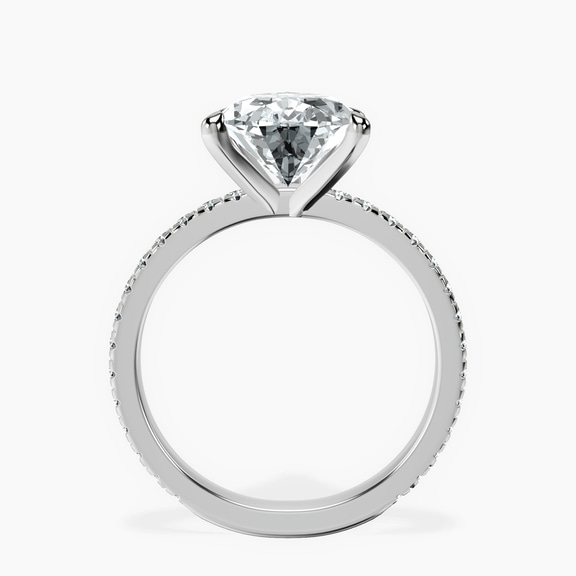 Platinum Emily Eternity Lab Diamond Ring side right image one