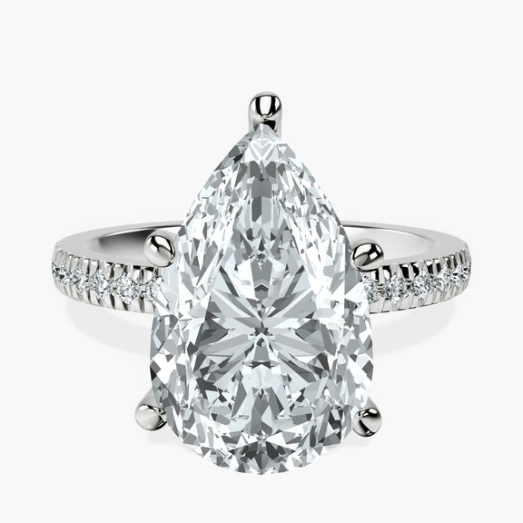 Platinum Emily Eternity Lab Diamond Ring front image