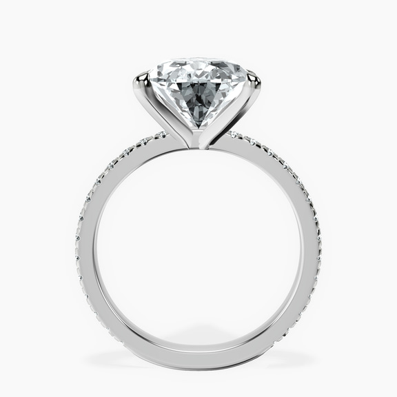 Platinum Emily Eternity Lab Diamond Ring side right image one