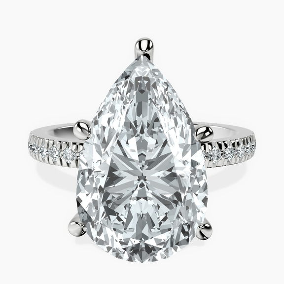 Platinum Emily Eternity Lab Diamond Ring front image