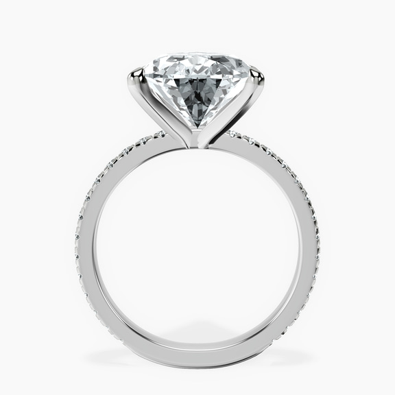 Platinum Emily Eternity Lab Diamond Ring side right image one