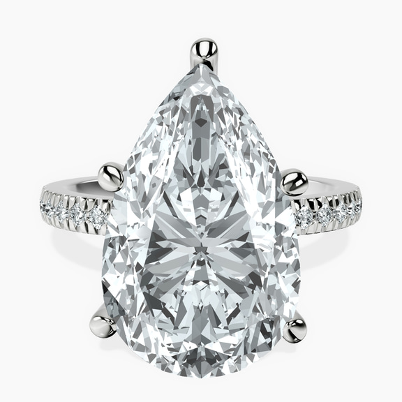 Platinum Emily Eternity Lab Diamond Ring front image