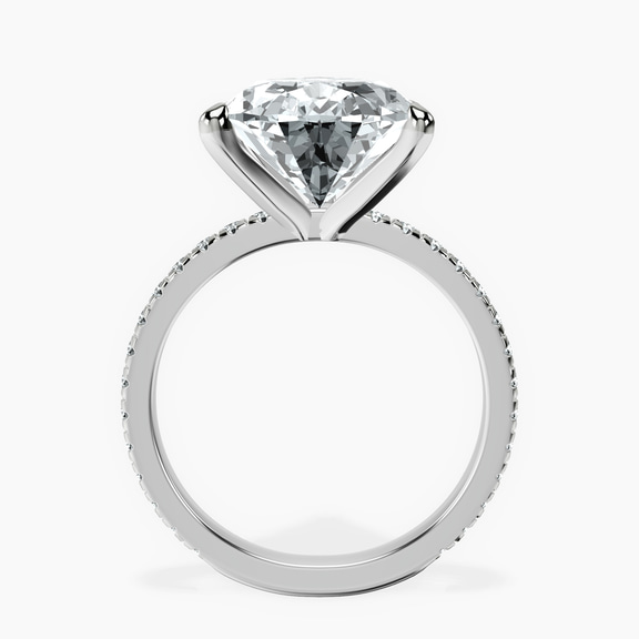 Platinum Emily Eternity Lab Diamond Ring side right image one