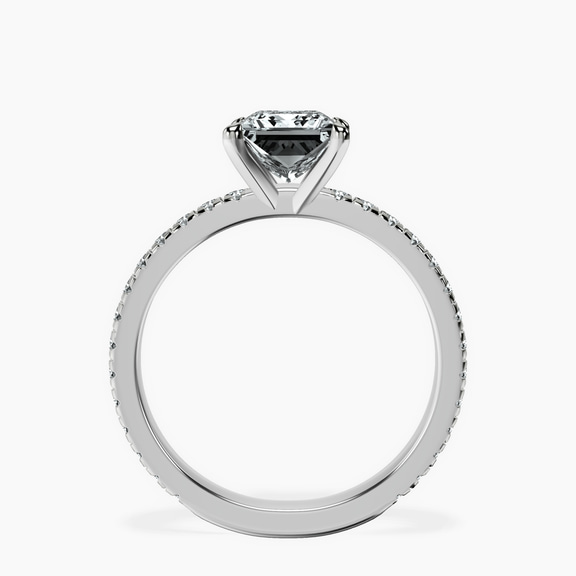 Platinum Emily Eternity Lab Diamond Ring side right image one