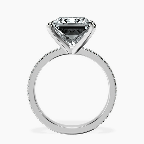 Platinum Emily Eternity Lab Diamond Ring side right image one