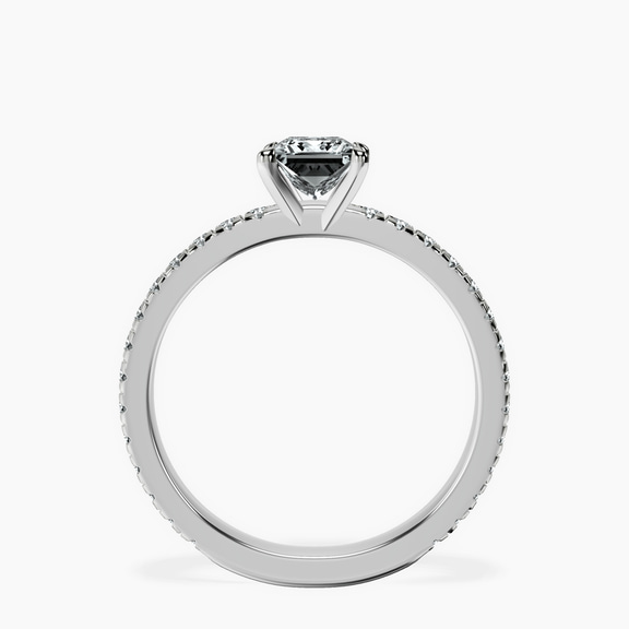 14kt White Gold Emily Eternity Lab Diamond Ring side right image one