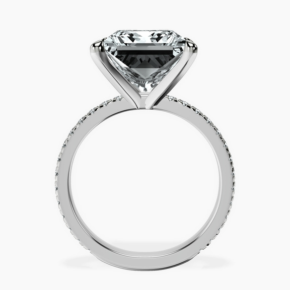 14kt White Gold Emily Eternity Lab Diamond Ring side right image one