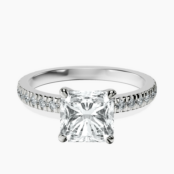 Platinum Emily Eternity Lab Diamond Ring front image