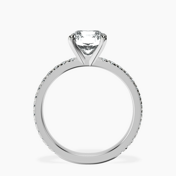 Platinum Emily Eternity Lab Diamond Ring side right image one