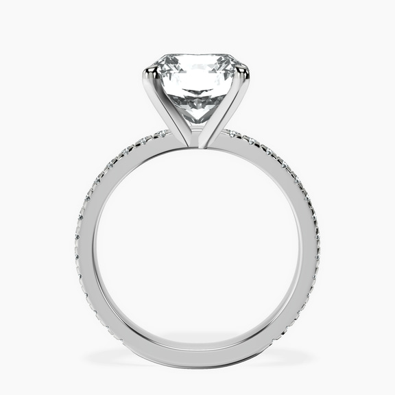 18kt White Gold Emily Eternity Lab Diamond Ring side right image one