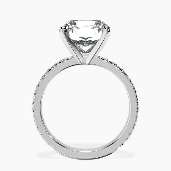 Platinum Emily Eternity Lab Diamond Ring side right image one