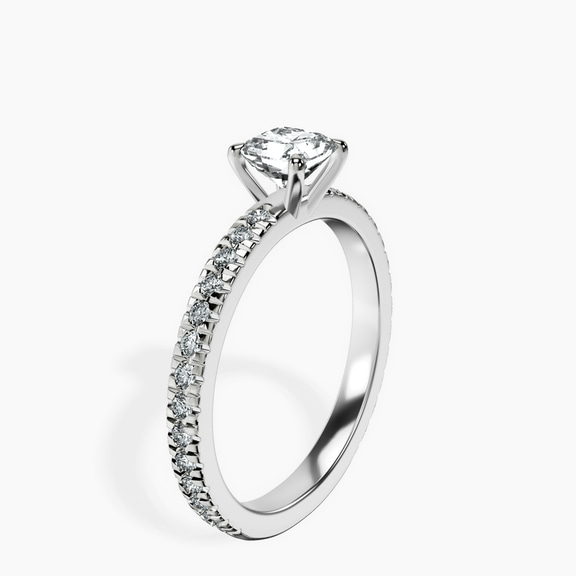18kt White Gold Emily Eternity Lab Diamond Ring standing product image one