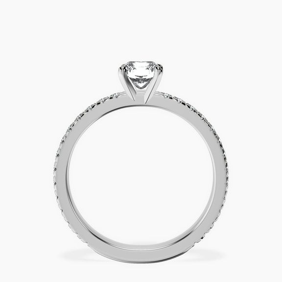 18kt White Gold Emily Eternity Lab Diamond Ring side right image one