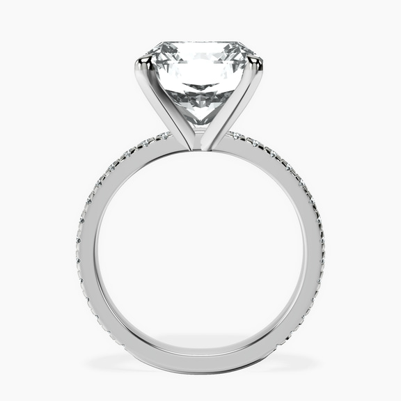 18kt White Gold Emily Eternity Lab Diamond Ring side right image one