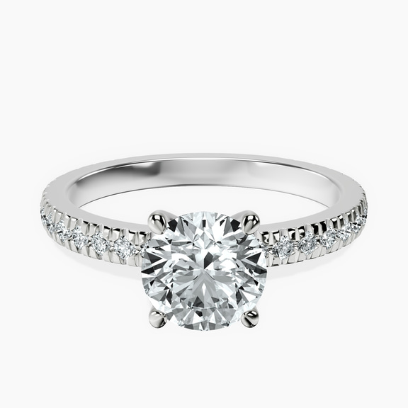 Platinum Emily Eternity Lab Diamond Ring front image