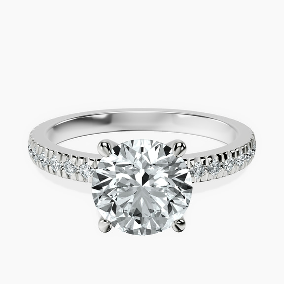 Platinum Emily Eternity Lab Diamond Ring front image