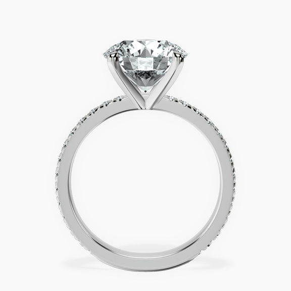 Platinum Emily Eternity Lab Diamond Ring side right image one