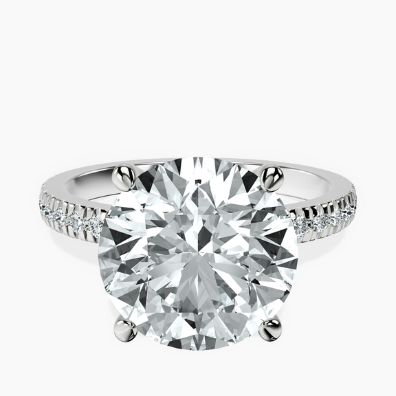 Platinum Emily Eternity Lab Diamond Ring front image