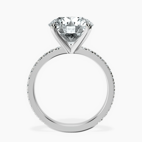 Platinum Emily Eternity Lab Diamond Ring side right image one
