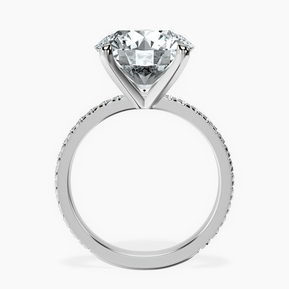 Platinum Emily Eternity Lab Diamond Ring side right image one