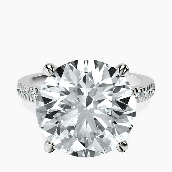 Platinum Emily Eternity Lab Diamond Ring front image