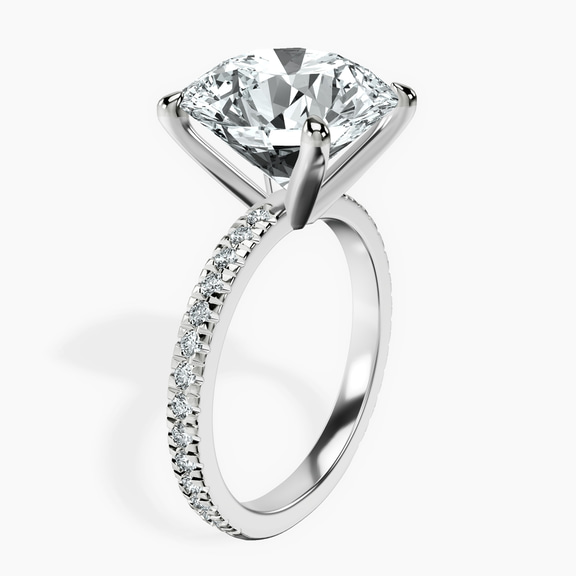 Platinum Emily Eternity Lab Diamond Ring standing product image one