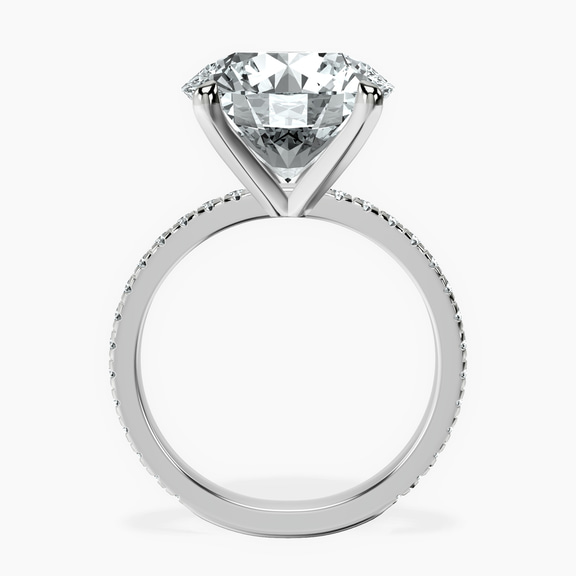 Platinum Emily Eternity Lab Diamond Ring side right image one