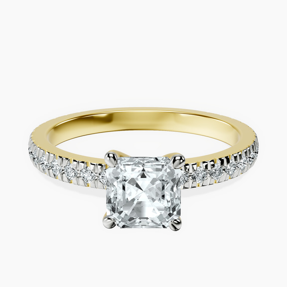 10kt Yellow Gold Emily Eternity Lab Diamond Ring front image