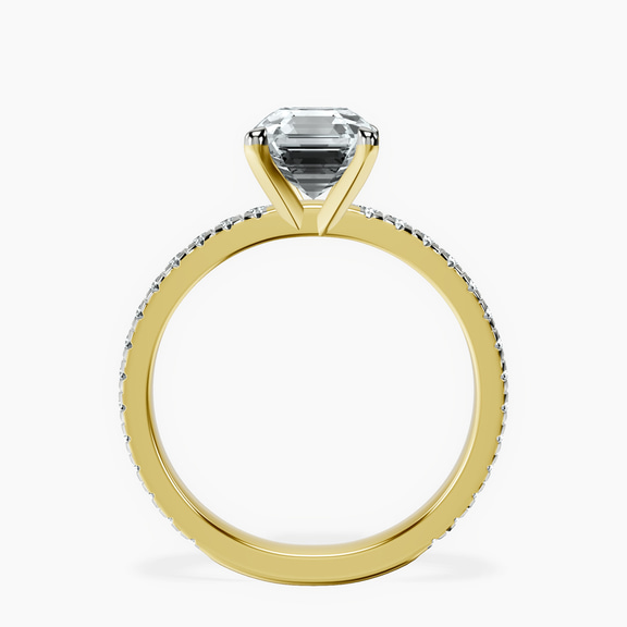 9ct Yellow Gold Emily Eternity Lab Diamond Ring side right image one