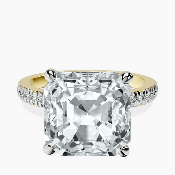 10kt Yellow Gold Emily Eternity Lab Diamond Ring front image