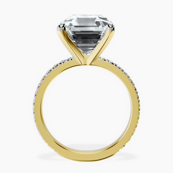 10kt Yellow Gold Emily Eternity Lab Diamond Ring side right image one