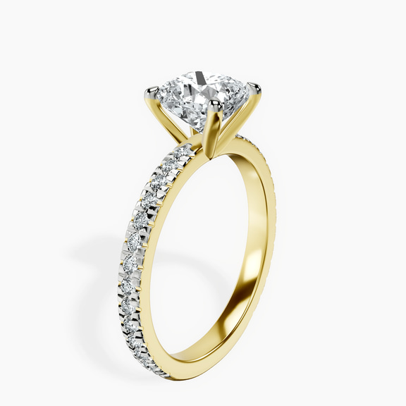 9ct Yellow Gold Emily Eternity Lab Diamond Ring standing product image one