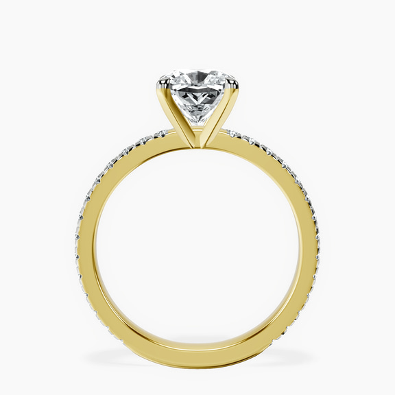 9ct Yellow Gold Emily Eternity Lab Diamond Ring side right image one