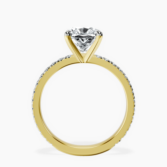 10kt Yellow Gold Emily Eternity Lab Diamond Ring side right image one