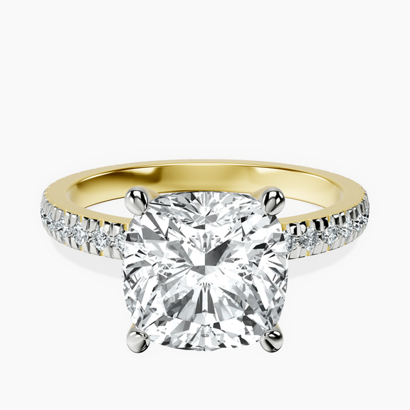 10kt Yellow Gold Emily Eternity Lab Diamond Ring front image