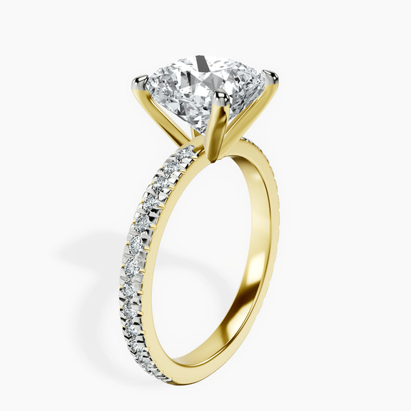 10kt Yellow Gold Emily Eternity Lab Diamond Ring standing product image one